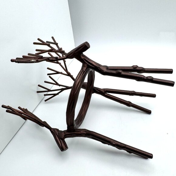 Yankee Candle Reindeer Buck Metal Votive Candle Holder Rustic Winter Decor - Picture 3 of 7